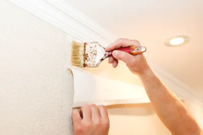 Pose de papier peint à Aléria — revêtements muraux et toiles de verre